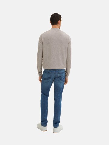 Coupe slim Jean 'Troy' TOM TAILOR en bleu