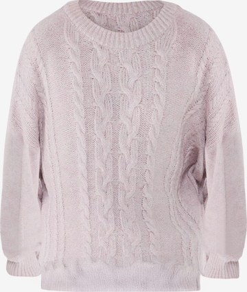 No Matter What Pullover in Lila: Vorderseite