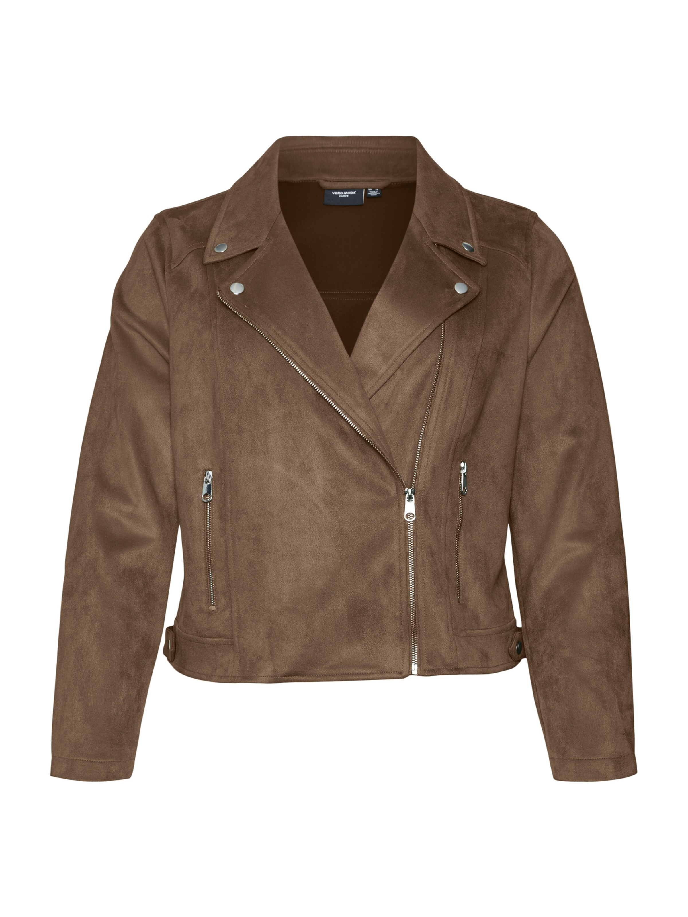 Veste mi-saison 'VMCJose' Vero Moda Curve en marron : devant