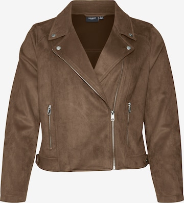 Vero Moda Curve Φθινοπωρινό και ανοιξιάτικο μπουφάν 'VMCJose' σε καφέ: μπροστά