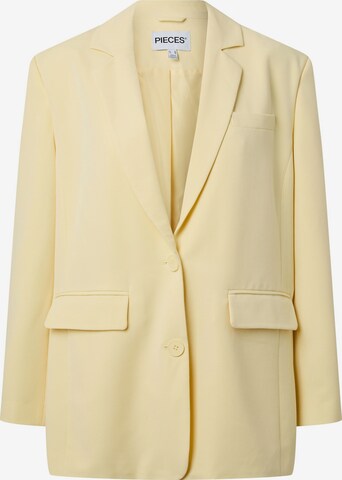 Blazer 'PCKamil' PIECES en jaune : devant