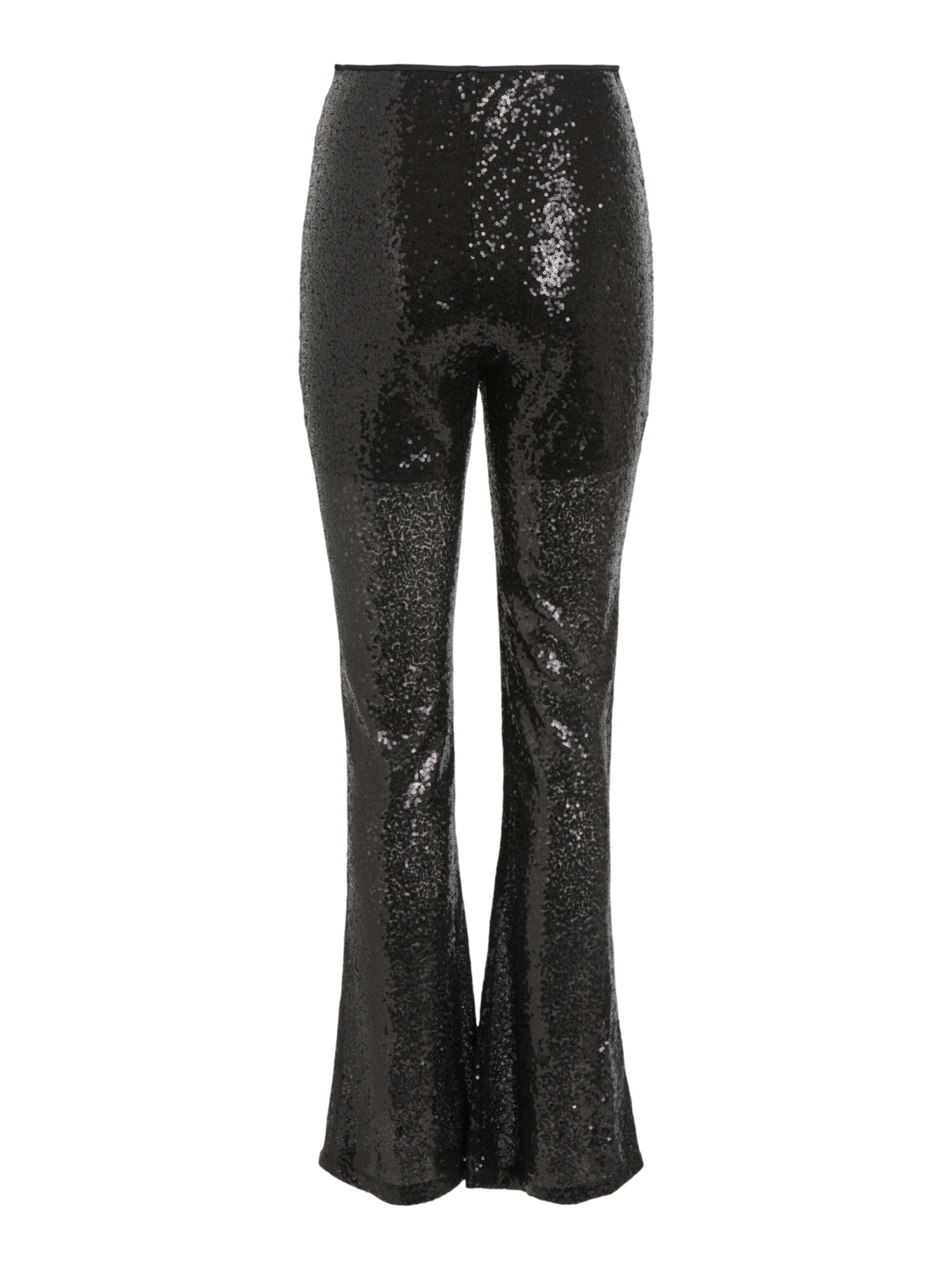 VILA Zvonový Kalhoty – černá