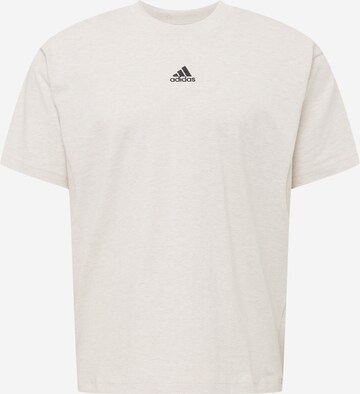 T-Shirt fonctionnel ADIDAS SPORTSWEAR en beige : devant