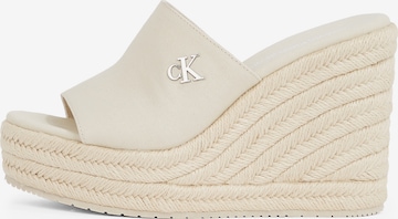 Calvin Klein JeansNatikače s potpeticom - siva boja: prednji dio