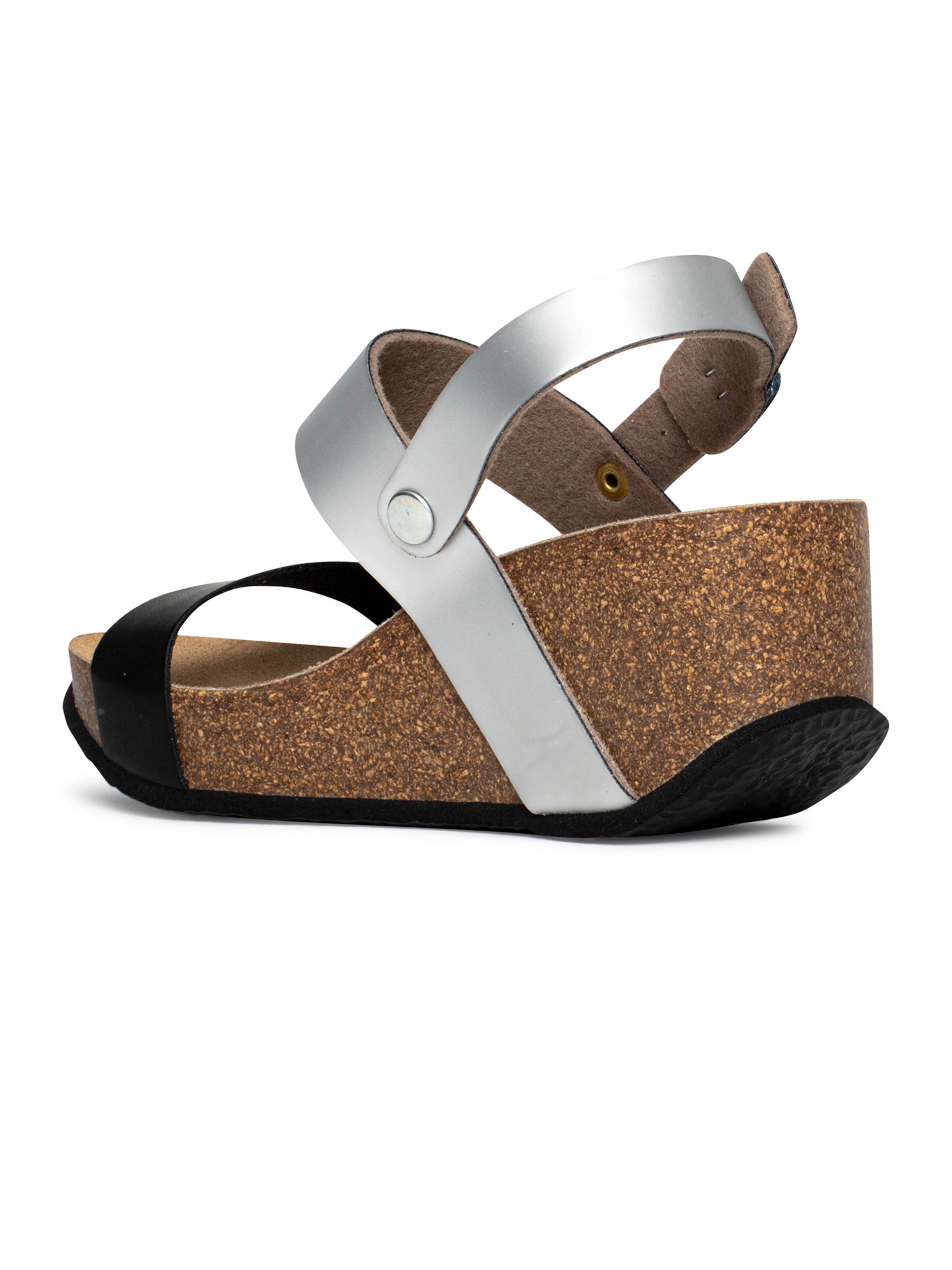 Sandale 'Selene' de la Bayton pe argintiu