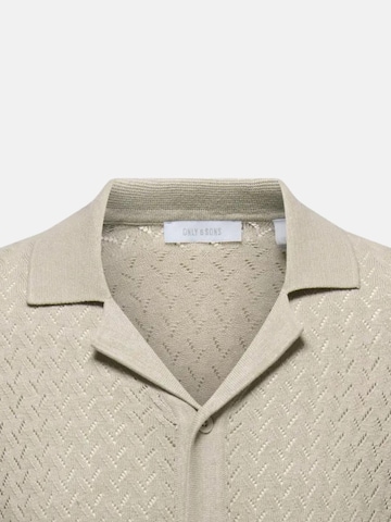 Only & Sons Shirt 'ONSSANTO' in Beige