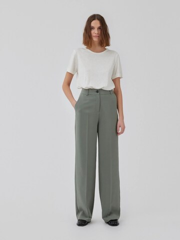 modström Wide leg Pleated Pants ' Gale ' in Green
