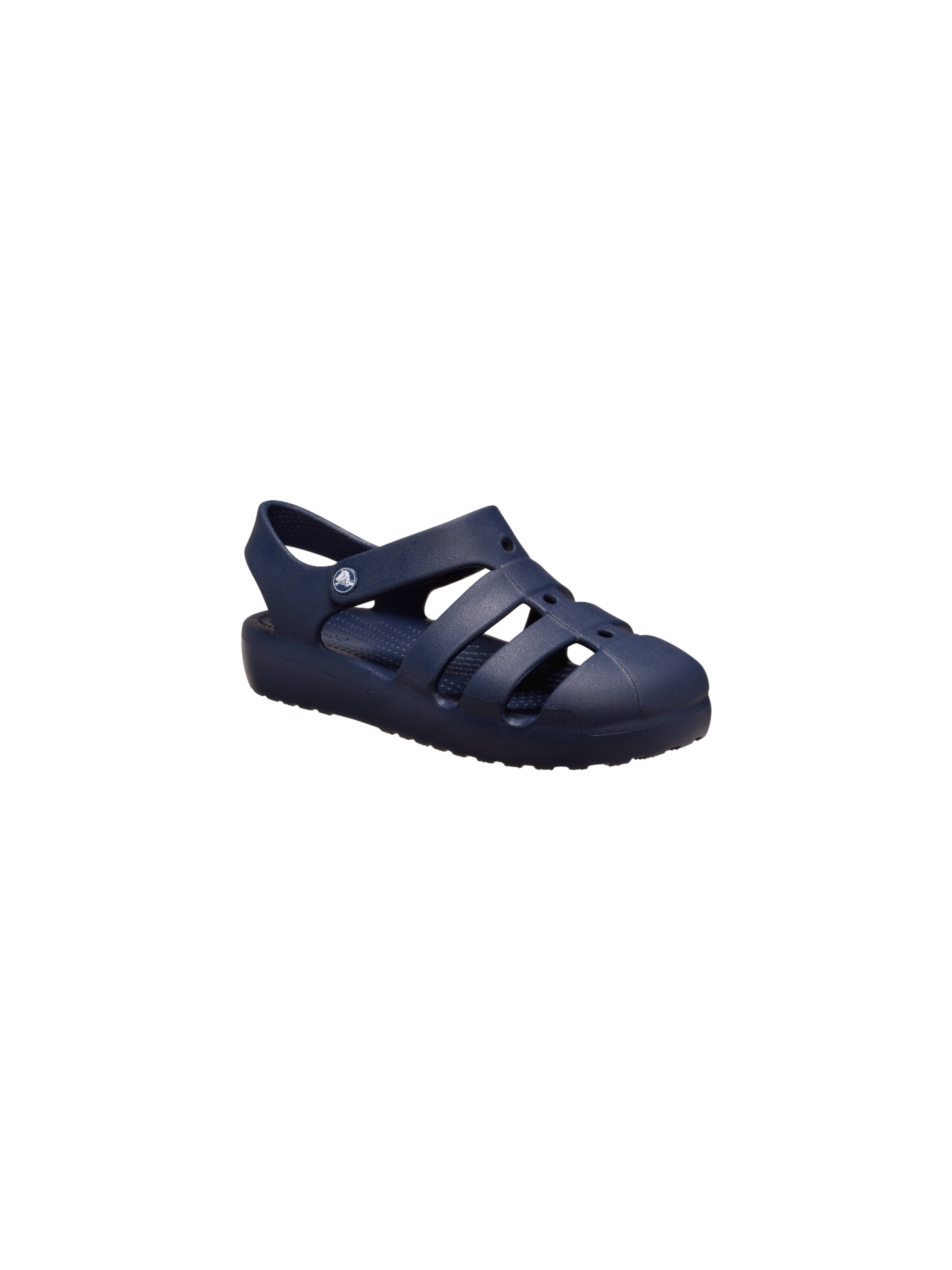 Chaussures ouvertes 'Kindersandalen mit Klettverschluss „Classic Fisherman“' Crocs en bleu : devant