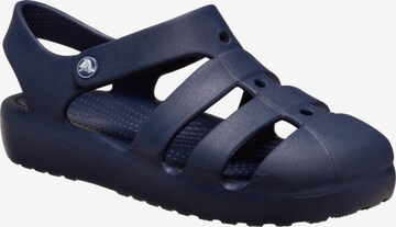 Chaussures ouvertes 'Kindersandalen mit Klettverschluss „Classic Fisherman“' Crocs en bleu : devant