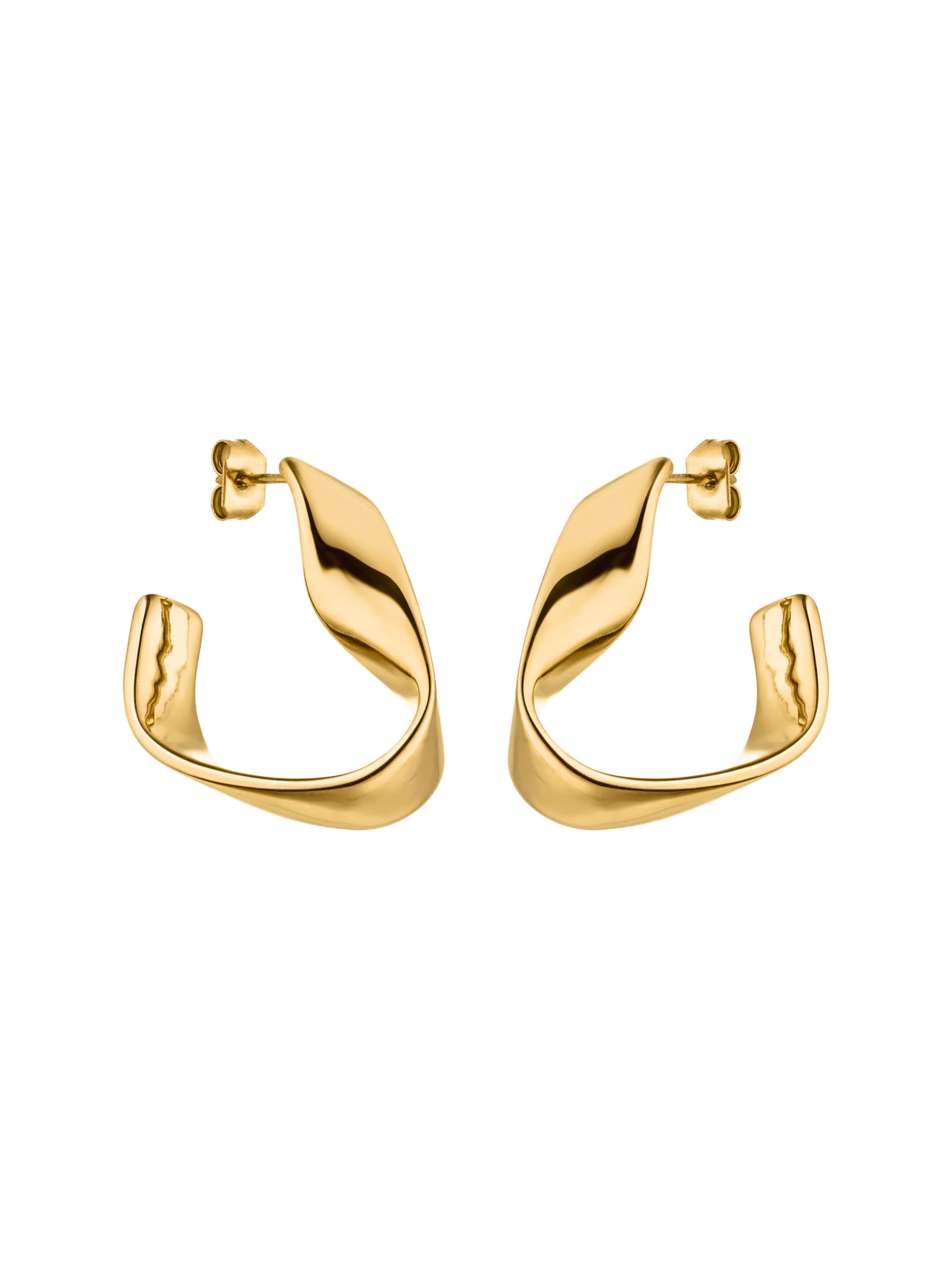 PURELEI Ohrringe 'River' in Gold: Vorderseite