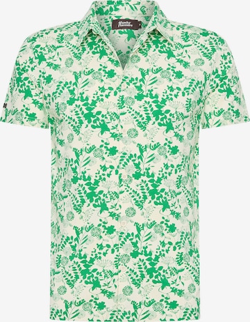 4funkyflavours Shirt 'One Night Pleaser' in Groen: voorkant