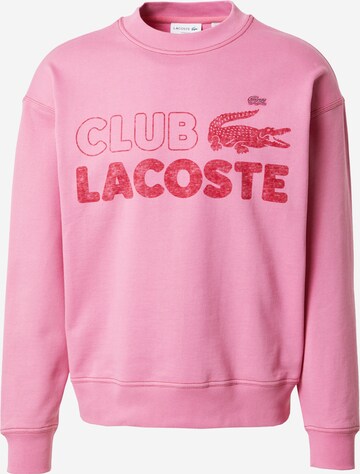 LACOSTE - Sudadera en rosa: frente