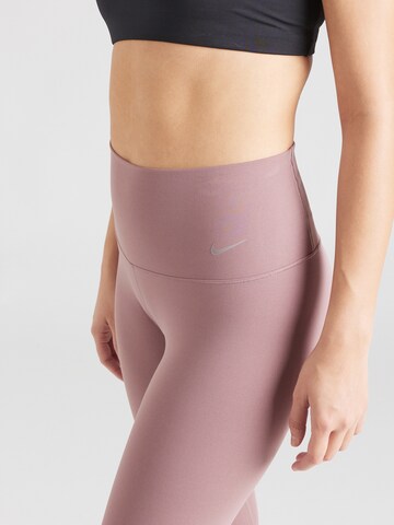 NIKE Skinny Workout Pants 'ZENVY' in Brown