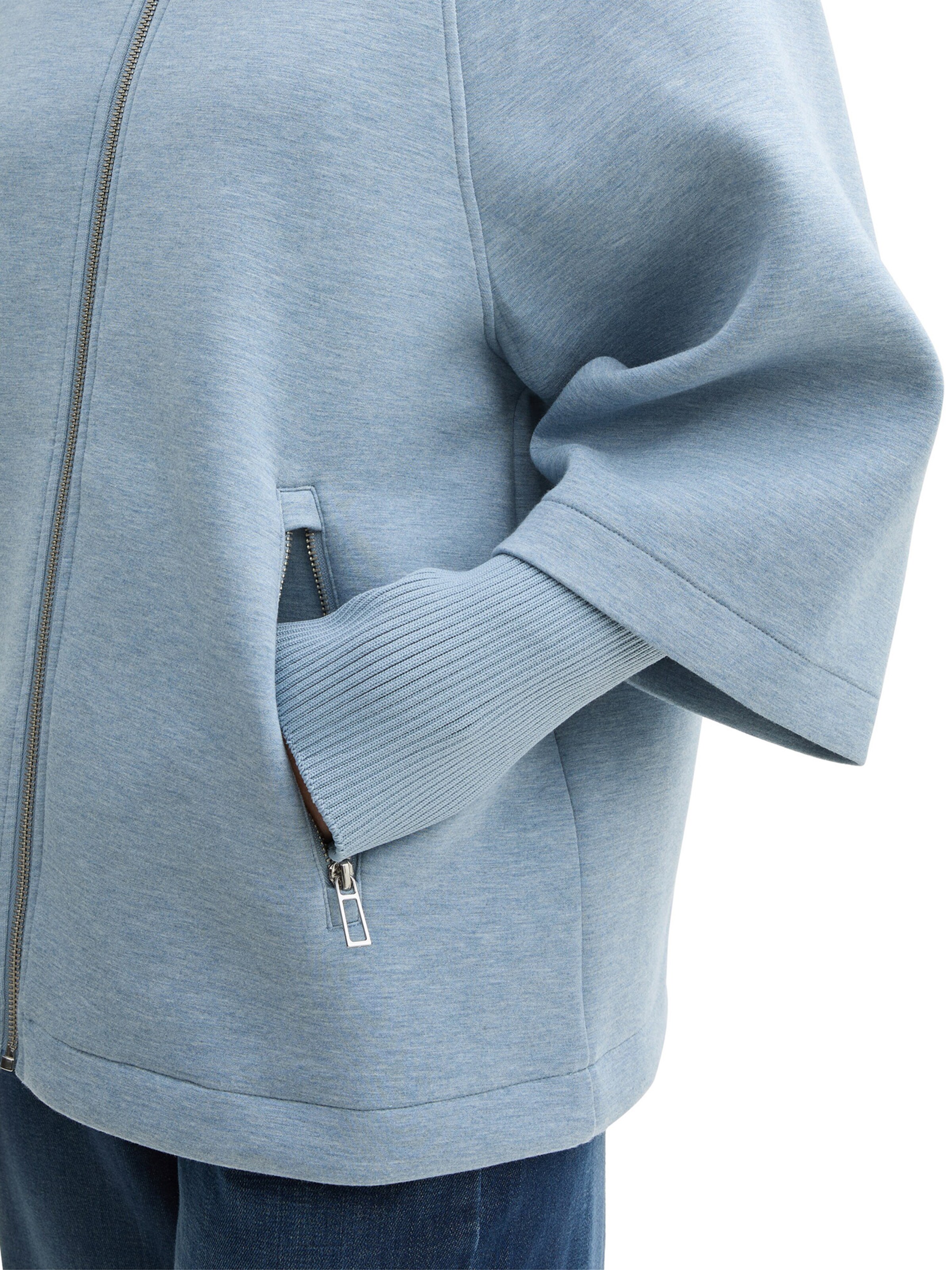 TOM TAILOR Ζακέτα φούτερ σε μπλε