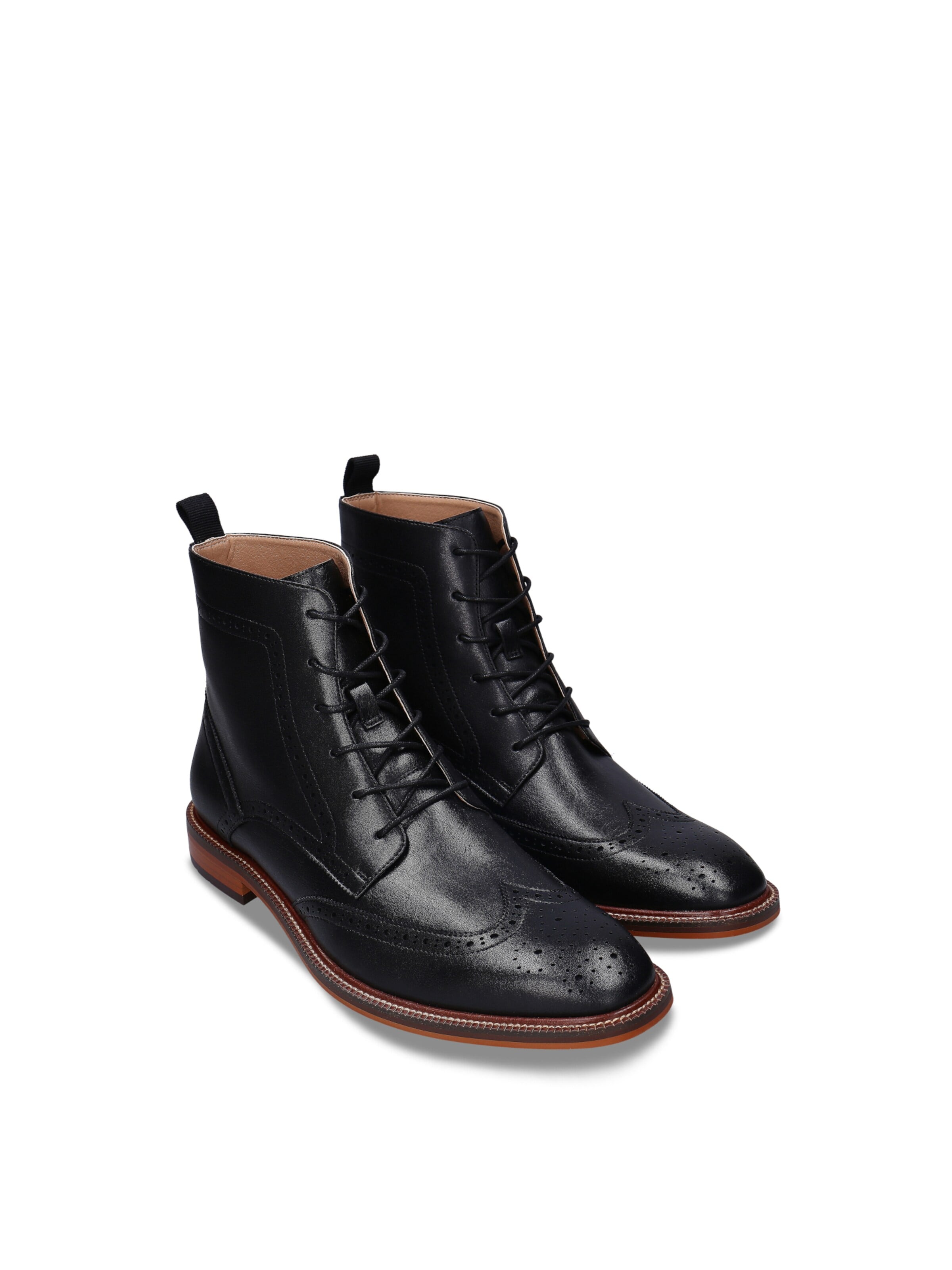 nae Vegan Shoes - Botas con cordones 'CHASE' en negro