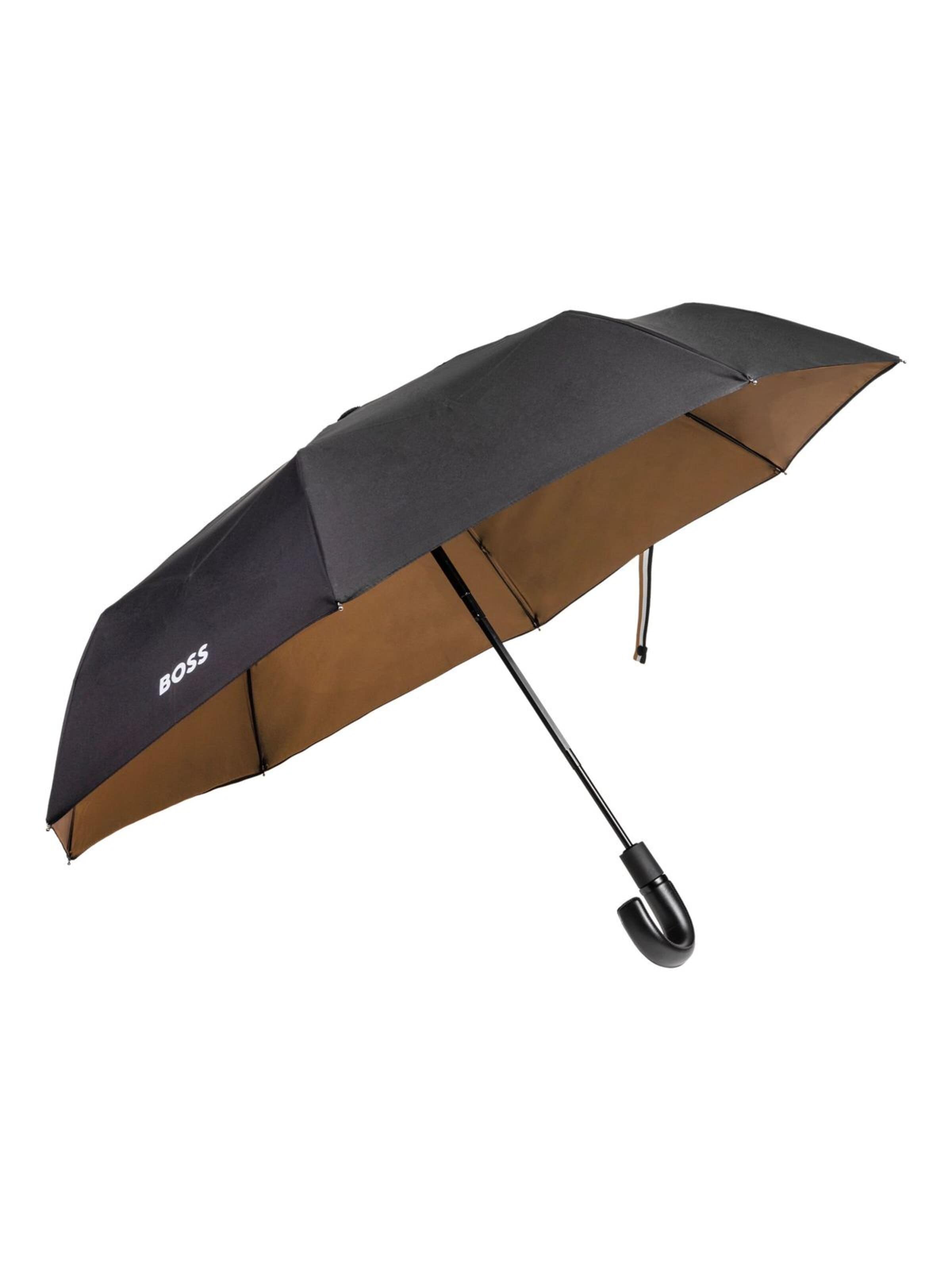Parapluie 'Pocket umbrella Iconic Black' BOSS en noir