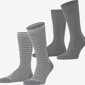 BURLINGTON Socks 'Everyday Stripe 2-Pack' in Grey: front