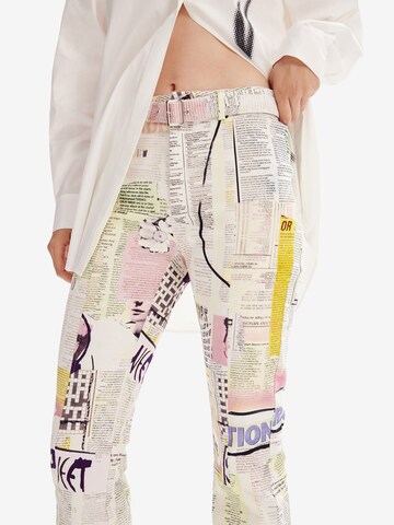 Desigual Flared Trousers in White
