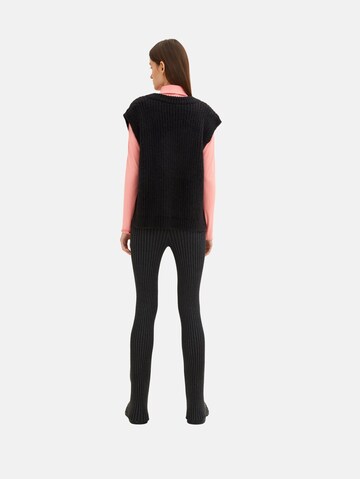 TOM TAILOR DENIM Sweater in Black