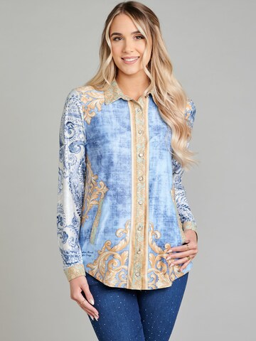 Schiffhauer Munich Blouse 'Saint Tropez' in Blue: front