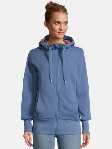 salzhaut Sweatjacke 'Schandarm' in Blau: Vorderseite