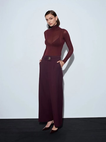 Wide Leg Pantalon Dilvin en rouge