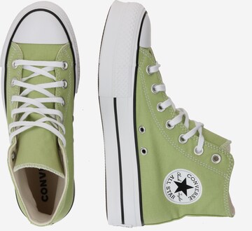 Sneaker înalt 'Chuck Taylor All Star Lift' de la CONVERSE pe verde