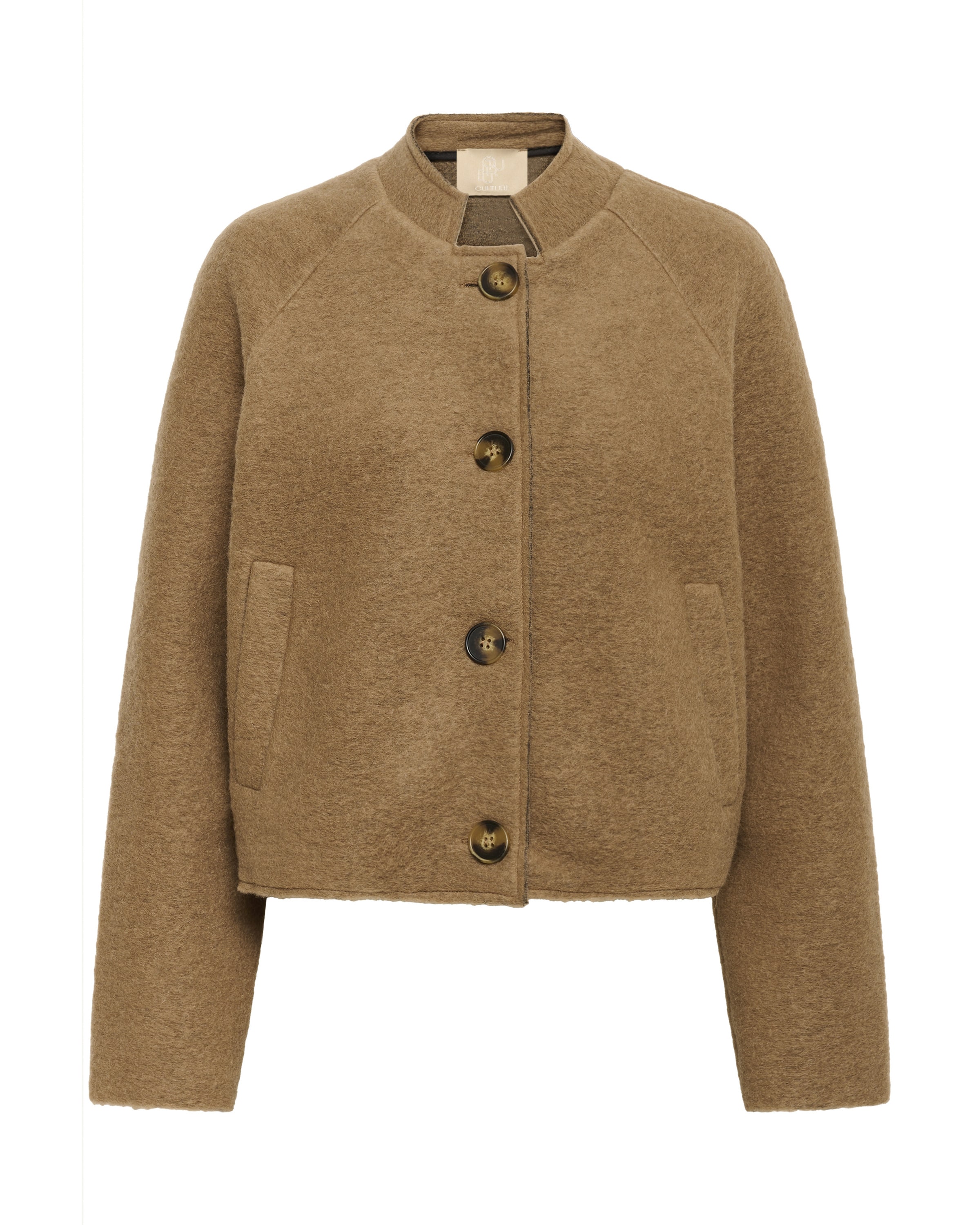 CULTURE Overgangsjakke i brun: forside