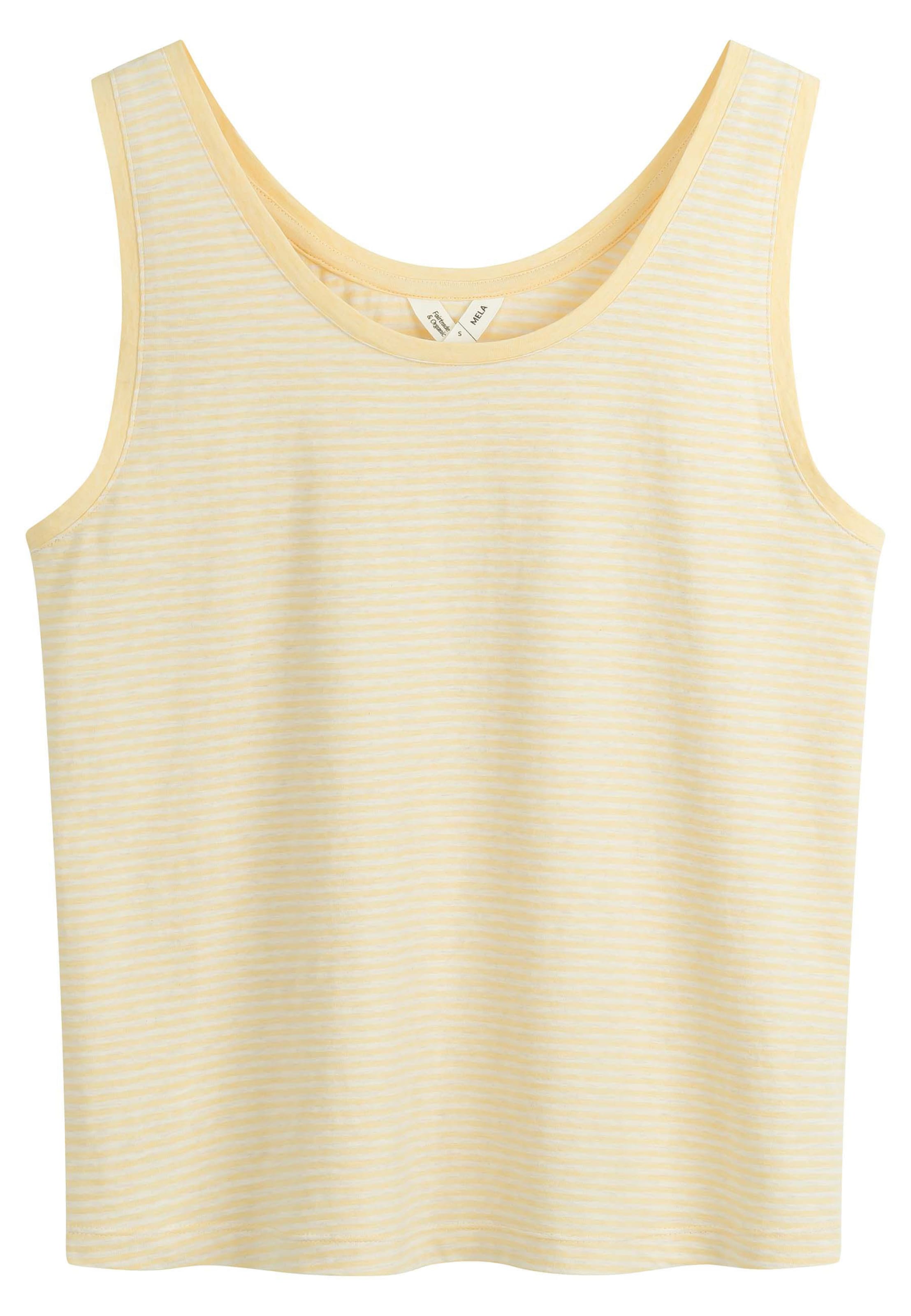 MELA Top 'VANITA' in Gelb: Vorderseite