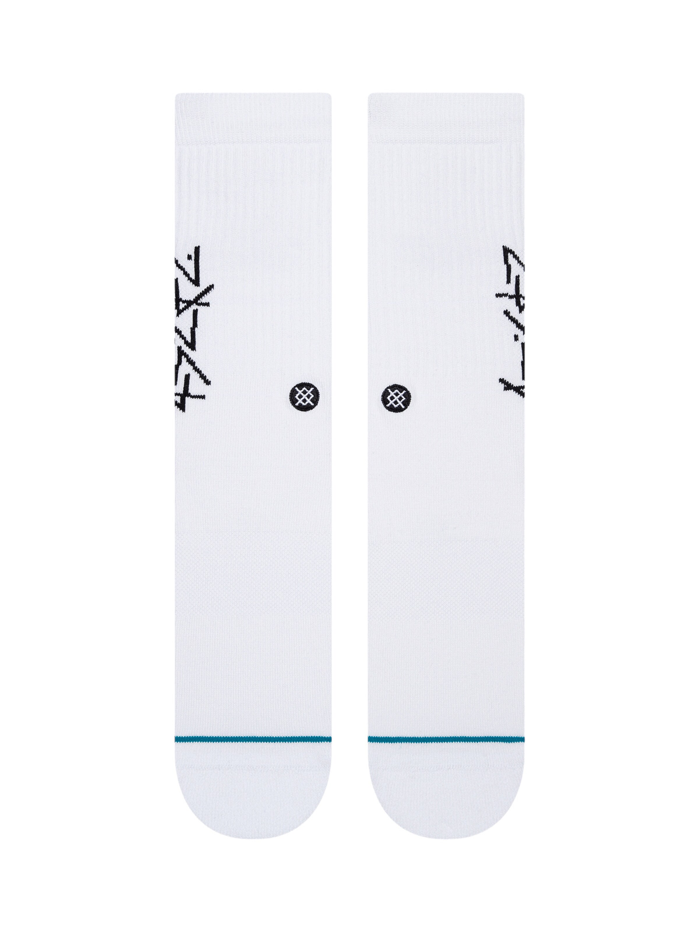 Stance Athletic Socks in White: front