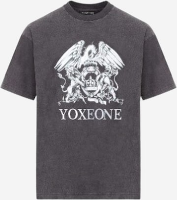 Yoxeone - Camiseta 'QUEEN' en gris: frente