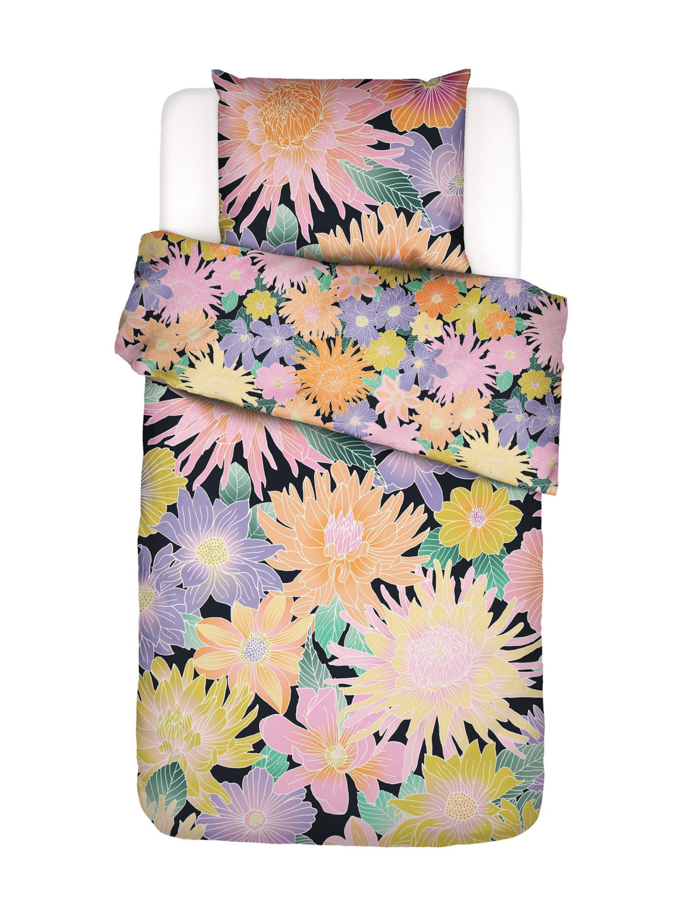 ESSENZA Duvet Cover 'Flower fling' in Mixed colors: front