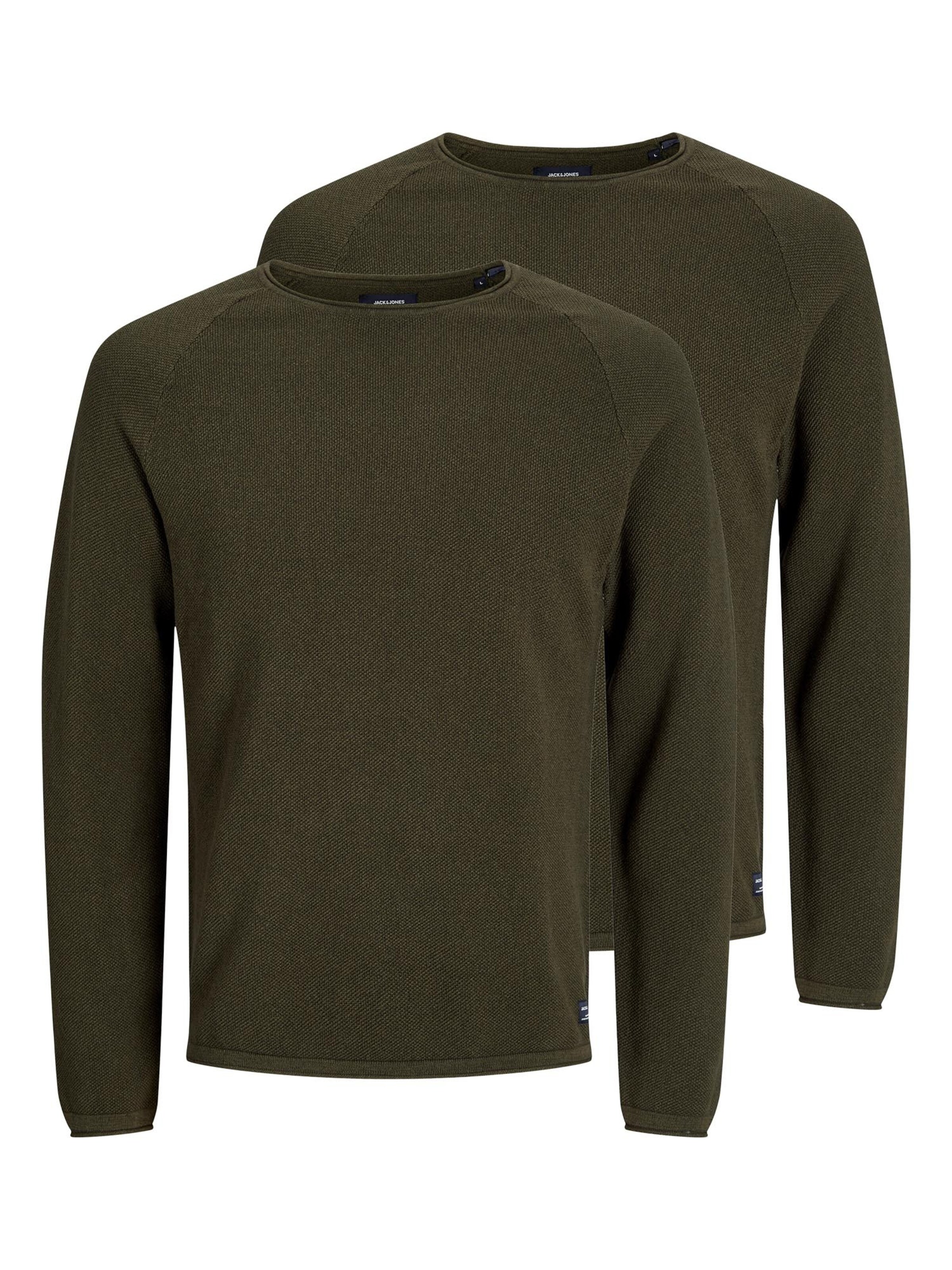 JACK & JONES Sweater 'Hill' in Green: front