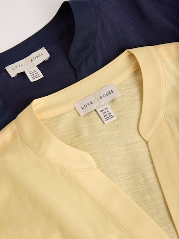 love & roses Shirt in Blauw