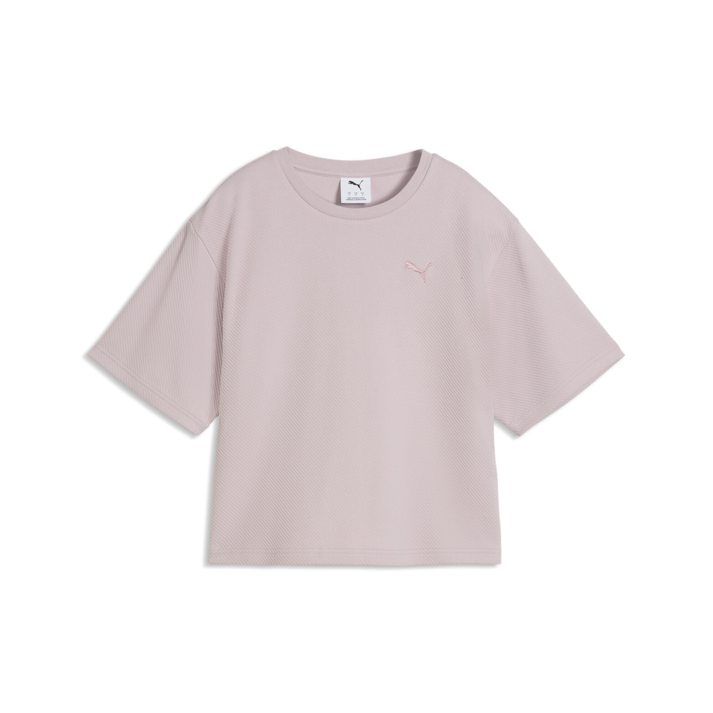 PUMA Shirt 'Essentials Elevated' in Roze: voorkant