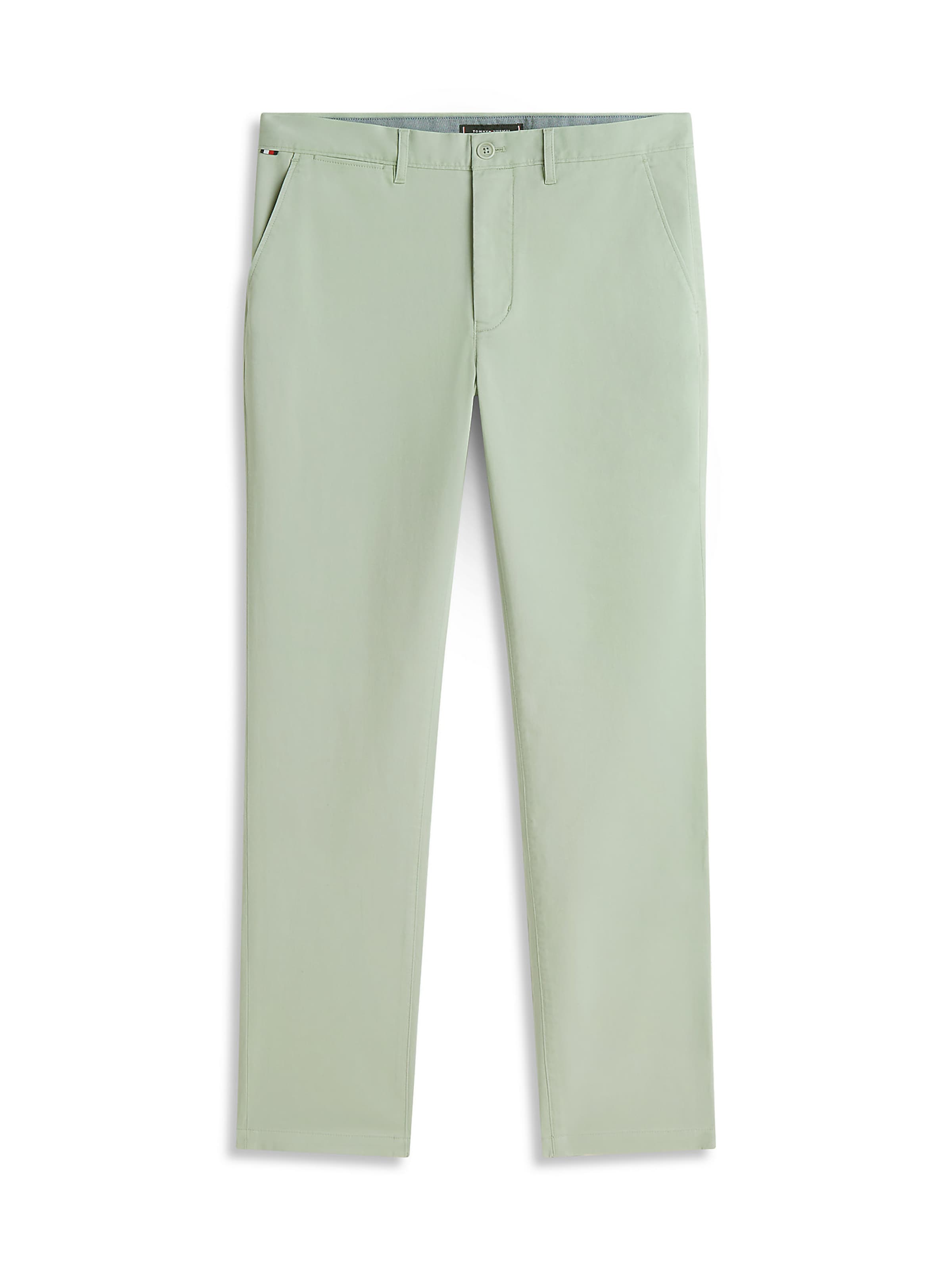 Regular Pantalon chino 'Denton' TOMMY HILFIGER en vert : devant