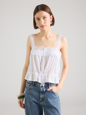 Abercrombie & Fitch Blouse in White: front