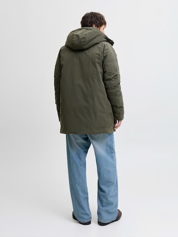 JACK & JONES Zimná parka 'JJEWOOD' - Zelená