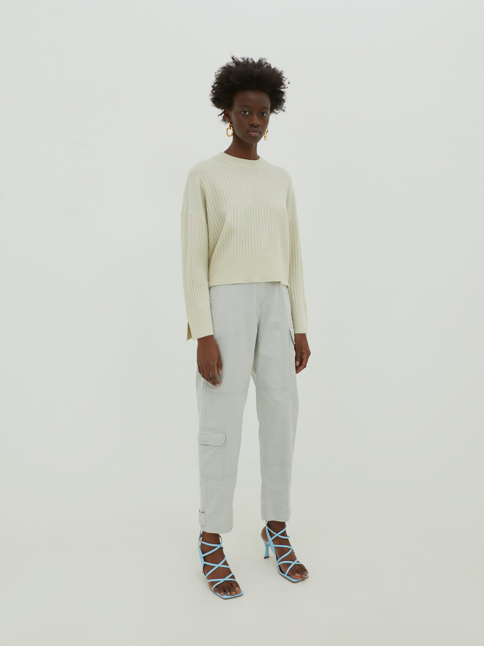 EDITED Produits Pull-over 'Thea' blanc cassé