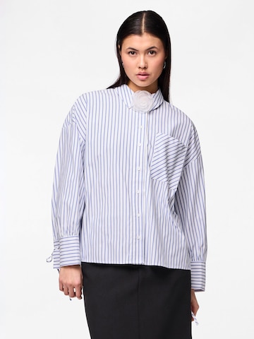 PIECES Blouse 'SADIE' in Wit: voorkant