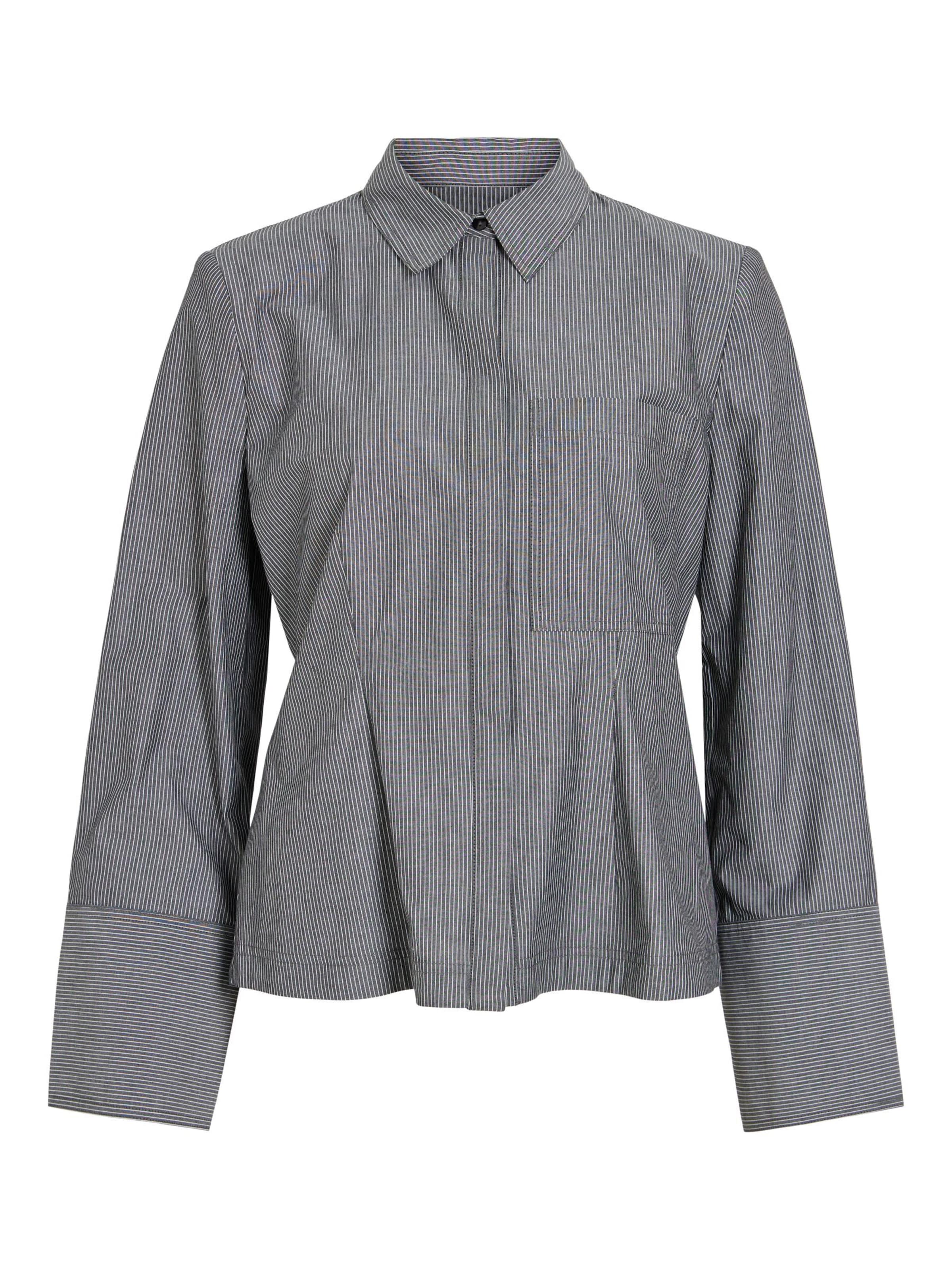 ROUGE EDIT Blouse in Grijs: voorkant
