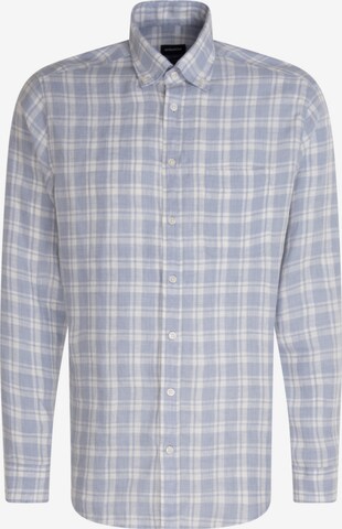 Coupe regular Chemise 'Schwarze Rose' SEIDENSTICKER en bleu : devant