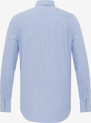 mėlyna DENIM CULTURE Standartinis modelis Marškiniai 'LUIZ'