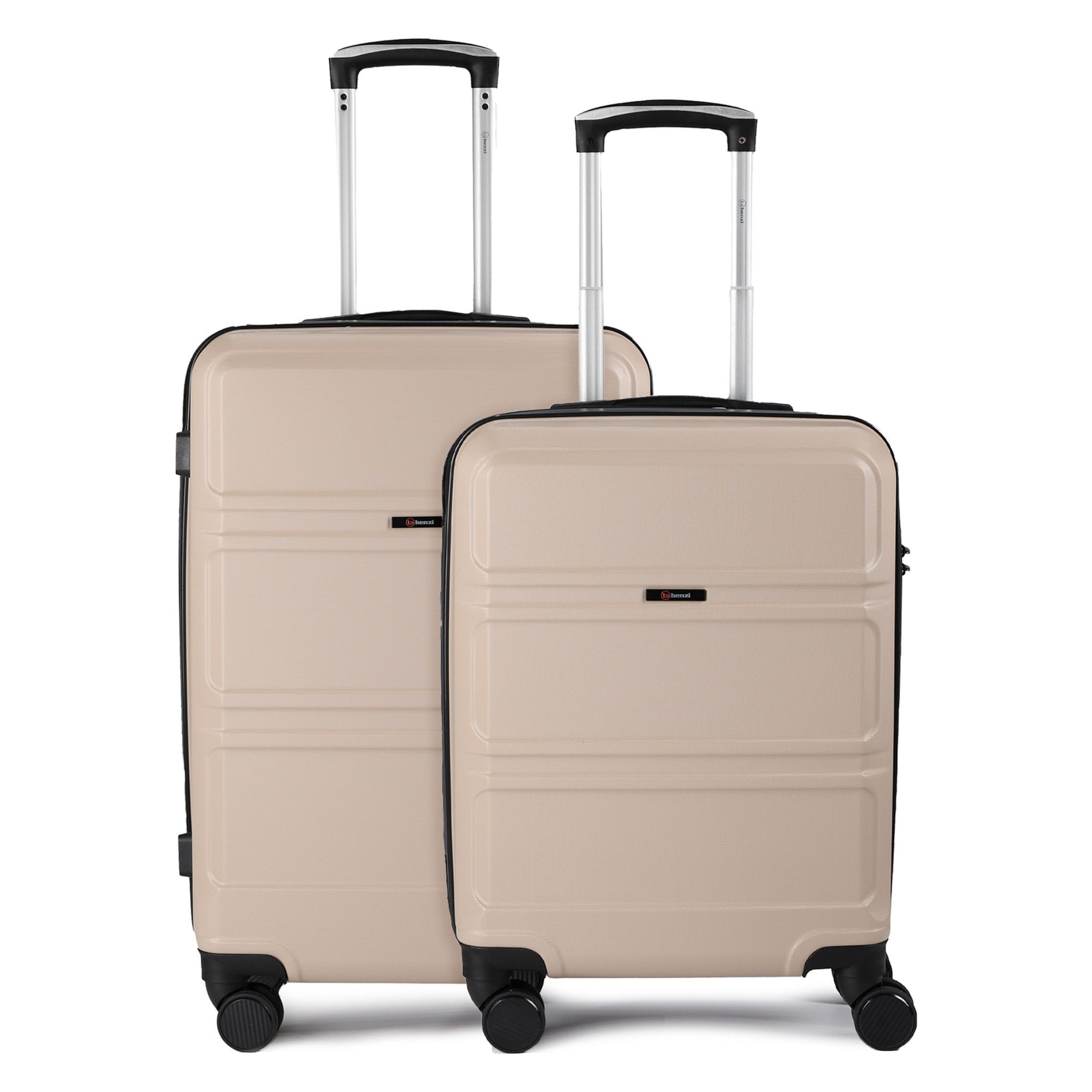 Benzi Suitcase set in Beige: front