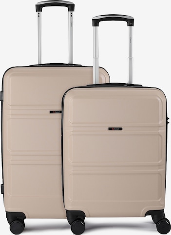 Ensemble de bagages Benzi en beige : devant