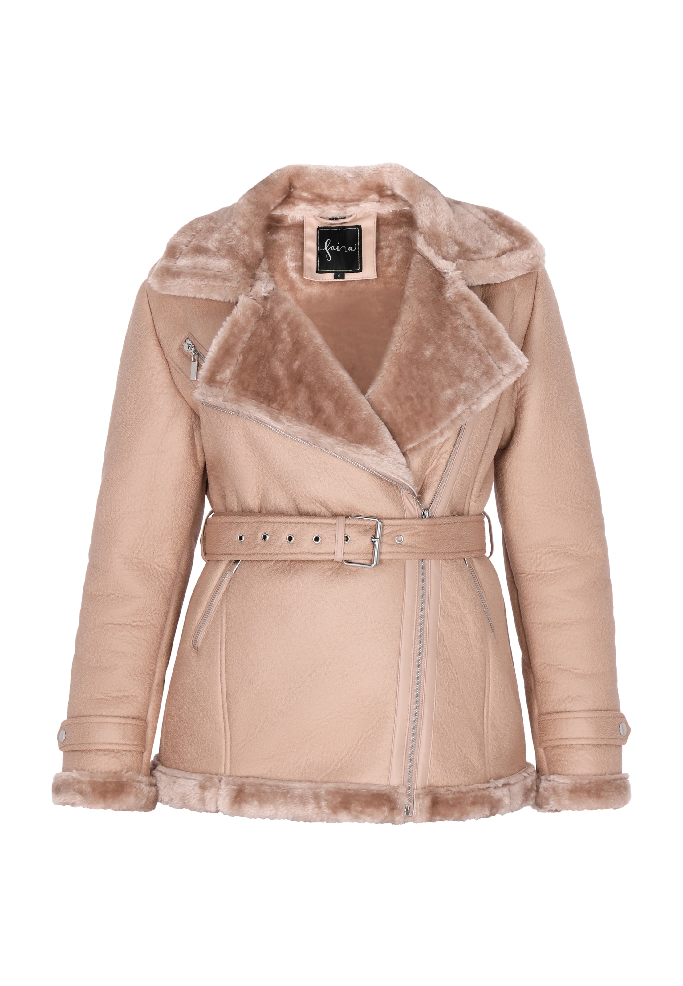 faina Tussenjas in Beige: voorkant