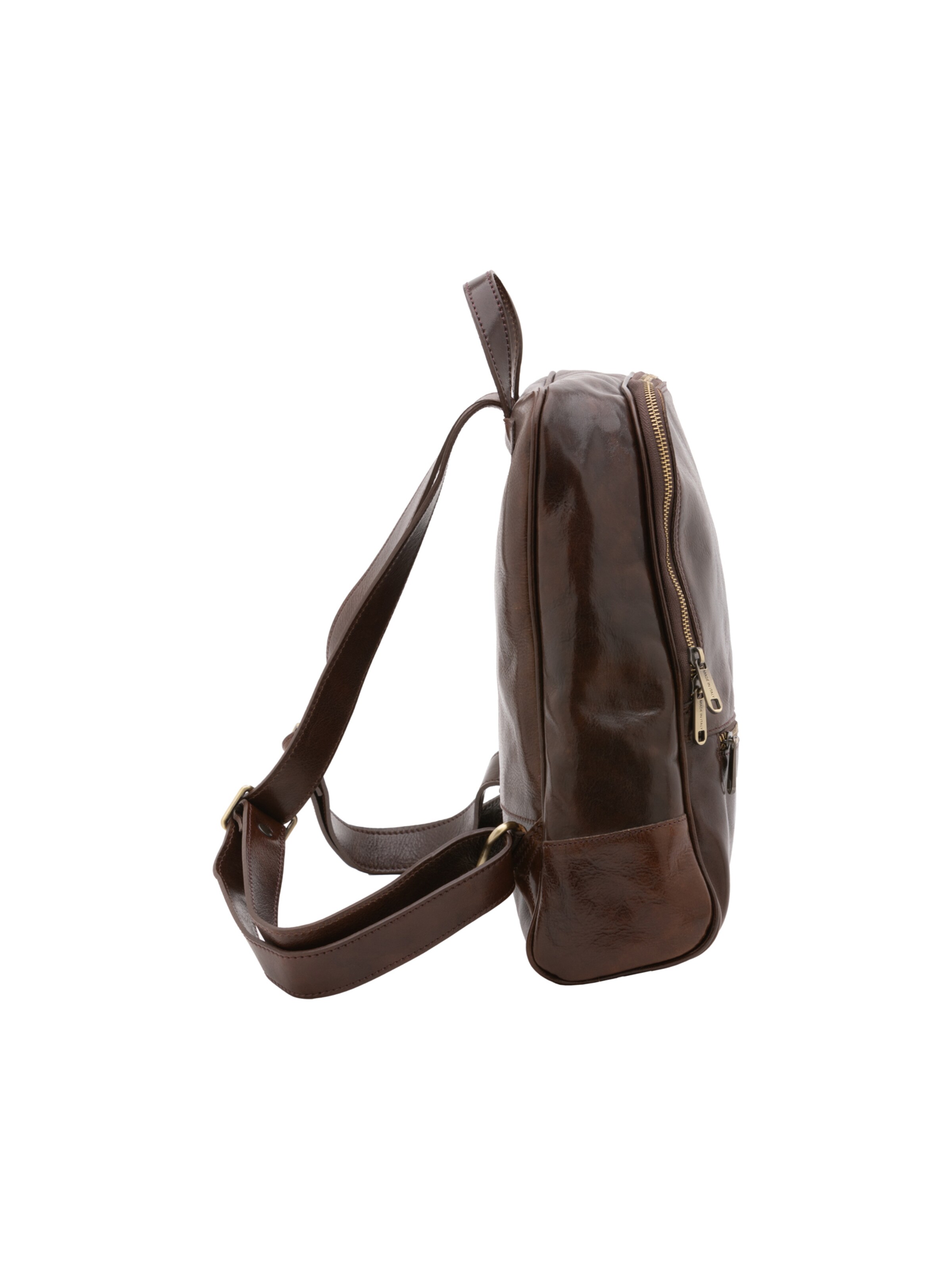 Borsa a spalla 'Zaino Silvanae Vera Pelle - Donna Chiusura Zip Tracolla Regolabile' di I Fratelli in marrone