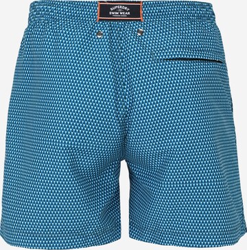 Superdry Zwemshorts in Blauw