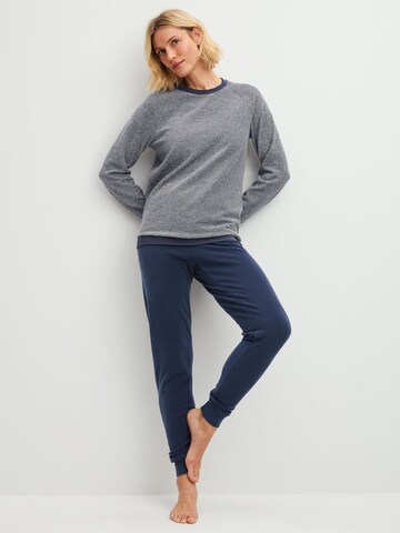 CALIDA Pyjama 'Soft Dreams' in Blauw