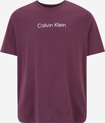 Calvin Klein Big & Tall - Camiseta 'HERO' en lila: frente